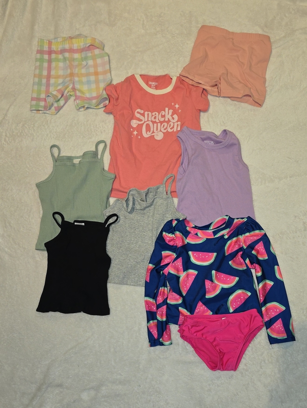Snack Queen Coral Tank Top for Kids - Brand: Carter's